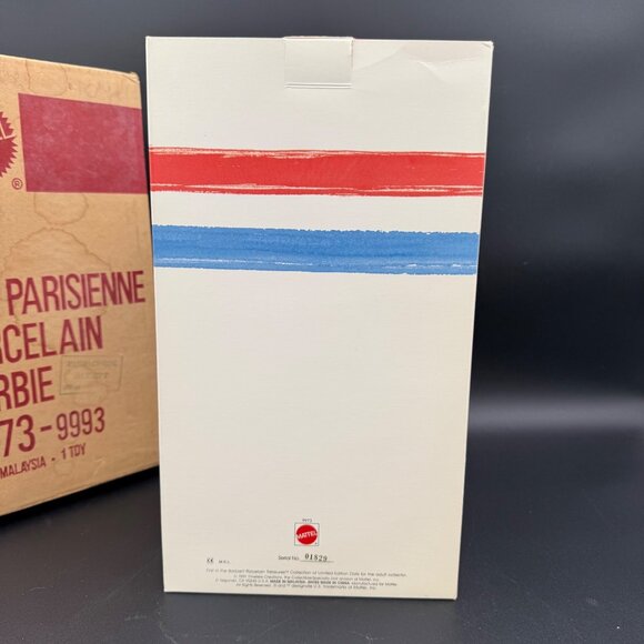 Barbie Gay Parisienne 1959 Repro Porcelain Mattel 9973-9993 Shipper Limited Edit - Picture 11 of 15